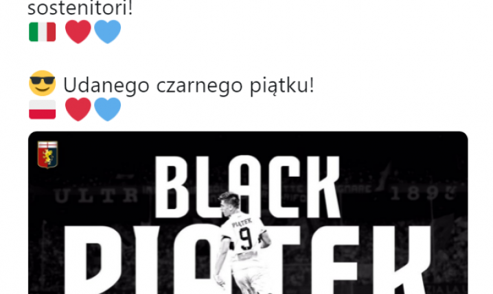 Tak Genoa świętuje BLACK FRIDAY